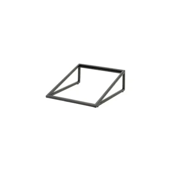 Creations Buffet Rectangle Angled Riser 13 7/8 in x 11 1/2 in x 4 1/2 in Pivot Black