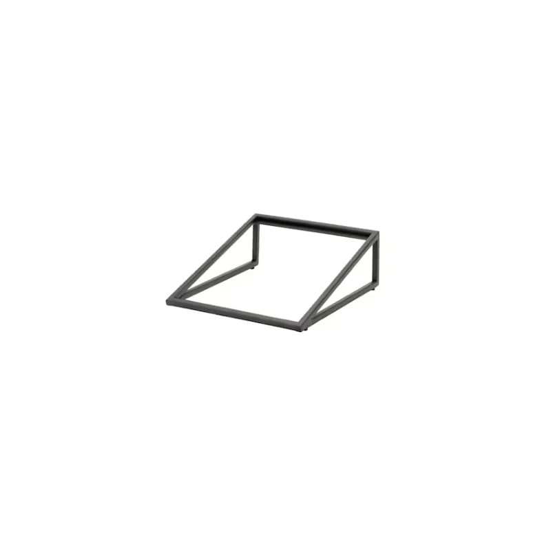 Creations Buffet Rectangle Angled Riser 13 7/8 in x 11 1/2 in x 4 1/2 in Pivot Black