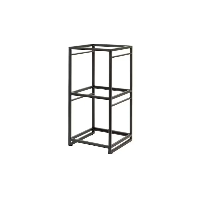 Creations Buffet Square Tiered Riser 9 1/2 in x 9 1/2 in x 19 1/2 in Spire Black