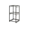 Creations Buffet Square Tiered Riser 9 1/2 in x 9 1/2 in x 19 1/2 in Spire Black