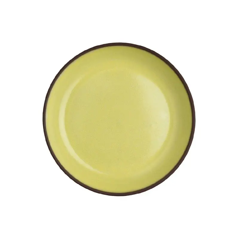Maham Studio Deep Plate 6 3/8 in x 1 1/8 in (10 oz) Saffron - Set of 12