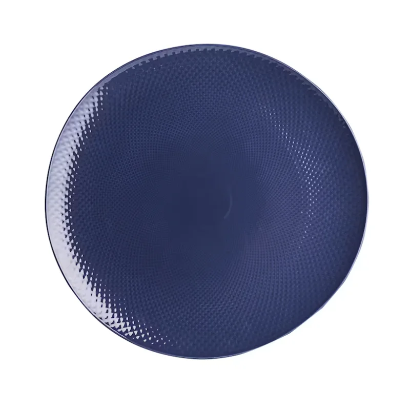 Folio Alpha Ceram Platter Round 14 in Ac Sapphire Blue - Set of 4