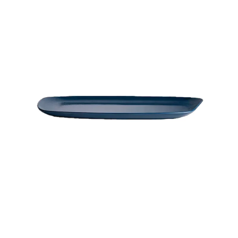 Folio Alpha Ceram Platter Rectangle 18 1/2 in x 10 1/2 in x 1 1/4 in Ac Sapphire Blue - Set of 4 Folio Alpha Ceram Platter Rectangle 18 1/2 in x 10 1/2 in x 1 1/4 in Ac Sapphire Blue - Set of 4