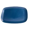 Folio Alpha Ceram Platter Rectangle 14 1/2 in x 9 1/2 in x 1 in Ac Sapphire Blue - Set of 4