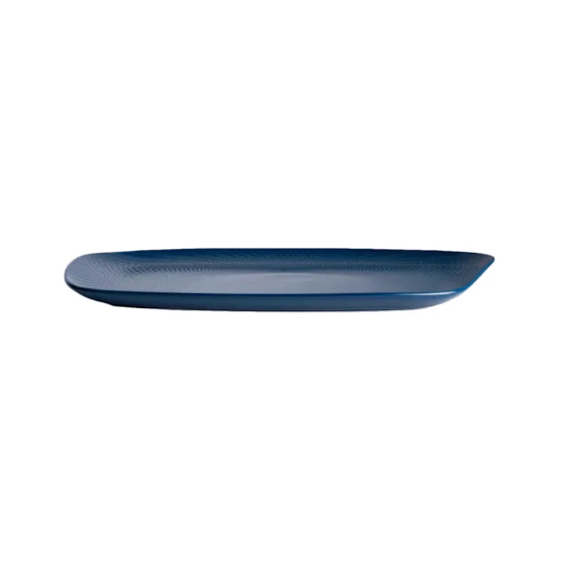 Folio Alpha Ceram Platter Rectangle 14 1/2 in x 9 1/2 in x 1 in Ac Sapphire Blue - Set of 4