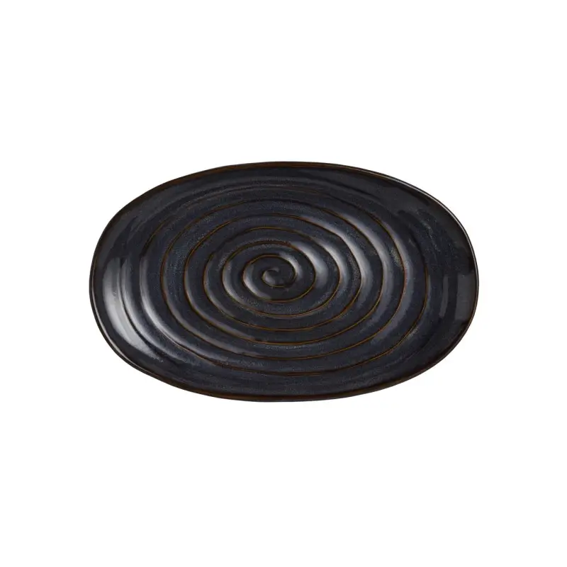 Folio Stoneware Oval Plate 9 in x 6 in Caldeira - Set of 12 Folio Stoneware Oval Plate 9 in x 6 in Caldeira - Set of 12