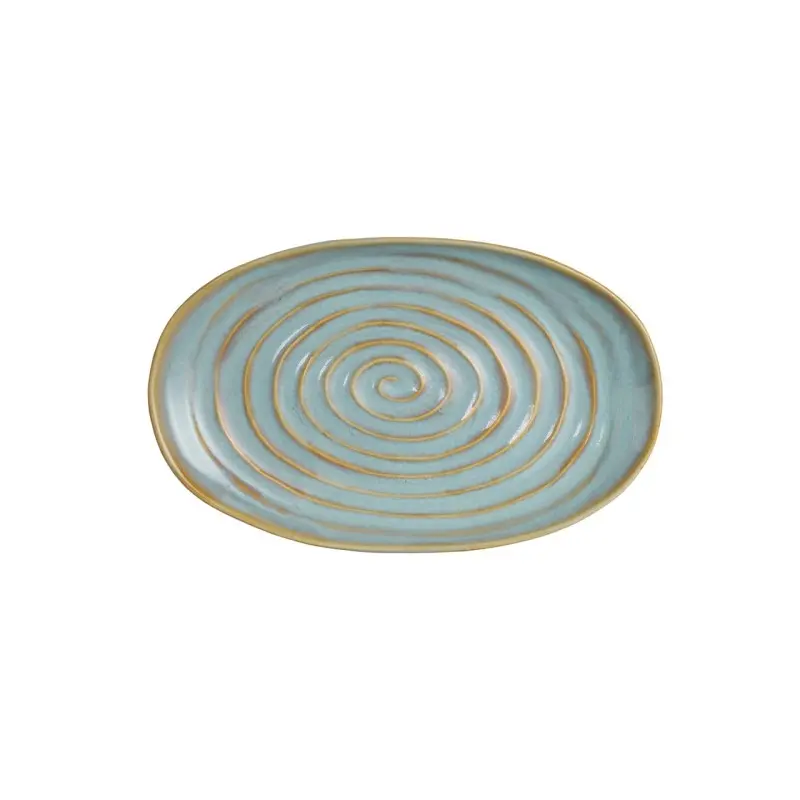 Folio Stoneware Oval Plate 9 in x 6 in Mar - Set of 12 Folio Stoneware Oval Plate 9 in x 6 in Mar - Set of 12