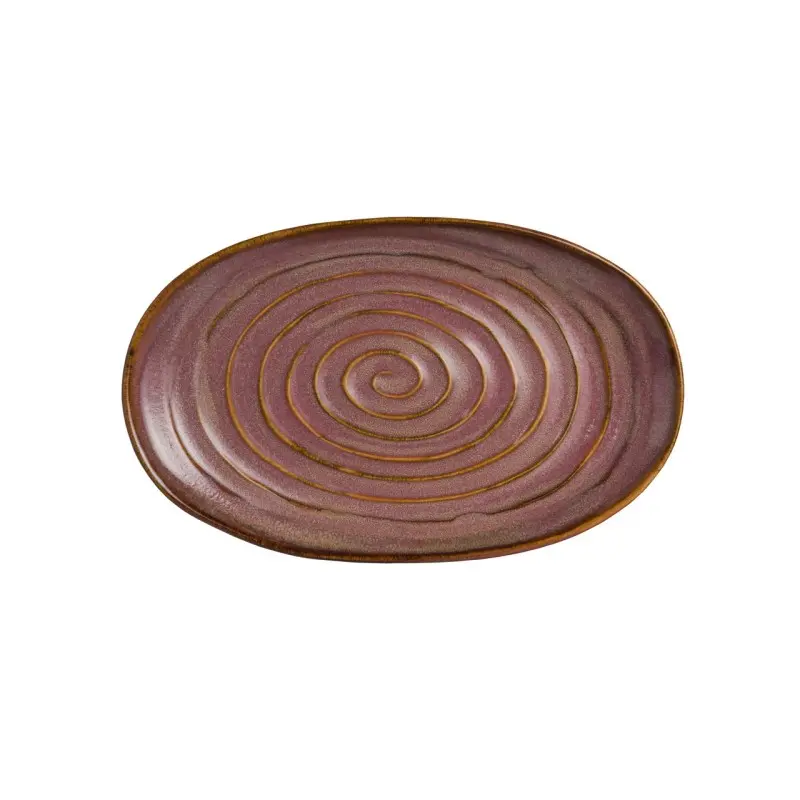 Folio Stoneware Oval Plate 9 in x 6 in Ocaso - Set of 12 Folio Stoneware Oval Plate 9 in x 6 in Ocaso - Set of 12