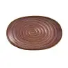 Folio Stoneware Oval Plate 11 in x 6 3/4 in Ocaso - Set of 12