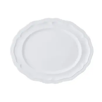 Folio Porcelain Oval Platter 13 in x 10 1/2 in Adelina - Set of 12