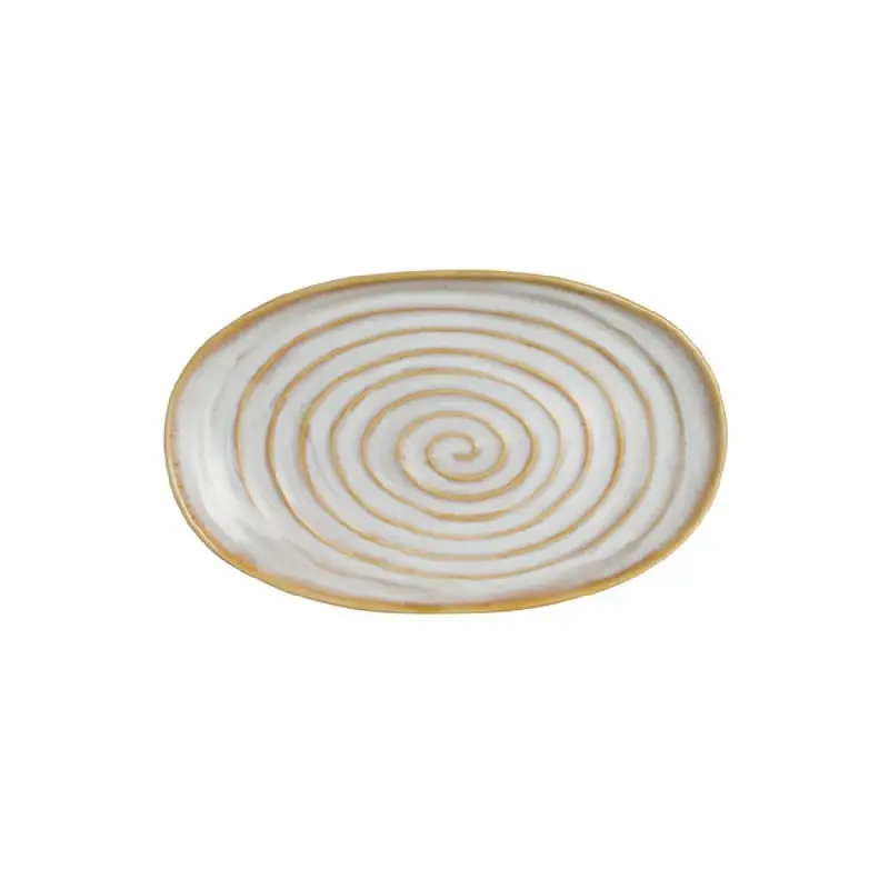 Folio Stoneware Oval Plate 11 in x 6 3/4 in Costa - Set of 12 Folio Stoneware Oval Plate 11 in x 6 3/4 in Costa - Set of 12