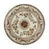 Anfora Plate Plana Coupe 9 in Talavera Motiva Brown - Set of 12