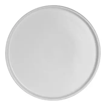 Anfora Round Stack Tray 9 in Crete Matte White - Set of 12