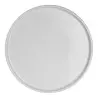 Anfora Round Stack Tray 9 in Crete Matte White - Set of 12