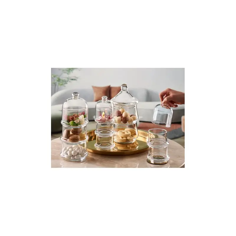 Pasabahce 3 Bowl Set With Dome (7 3/4 oz) Patisserie - Set of 6