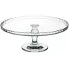 Pasabahce Footed Plate 12 3/4 in x 5 in Patisserie - Set of 2