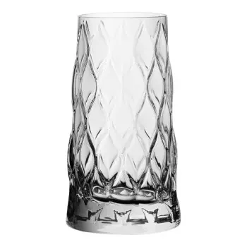 Pasabahce Highball 3 in x 5 1/2 in (12 1/4 oz) Leafy - Set of 6