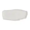 Rene Ozorio Fine China Geometric Tray 5 1/8 in 2 3/8 in 5 /8 in White Album - Set of 12