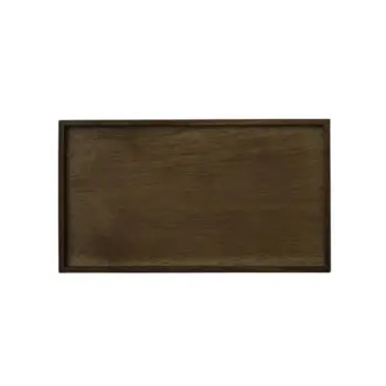 Rene Ozorio Wood Rectangle Tray 9 in x 5 1/4 in x 5/8 in White Album - Set of 12
