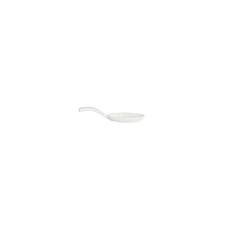Rene Ozorio Fine China Tasting Spoon Curved 5 in White Album - Set of 12