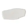 Rene Ozorio Fine China Geometric Tray 10 1/4 in x 4 7/8 in x 5/8 in White Album - Set of 12