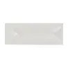 Rene Ozorio Fine China Rectangular Tray withindent 11 1/8 in x 3 7/8 in x 3/4 in White Album - Set of 12