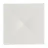 Rene Ozorio Fine China Square Elevation withindent 6 3/8 in x 6 3/8 in x 3/4 in White Album - Set of 12