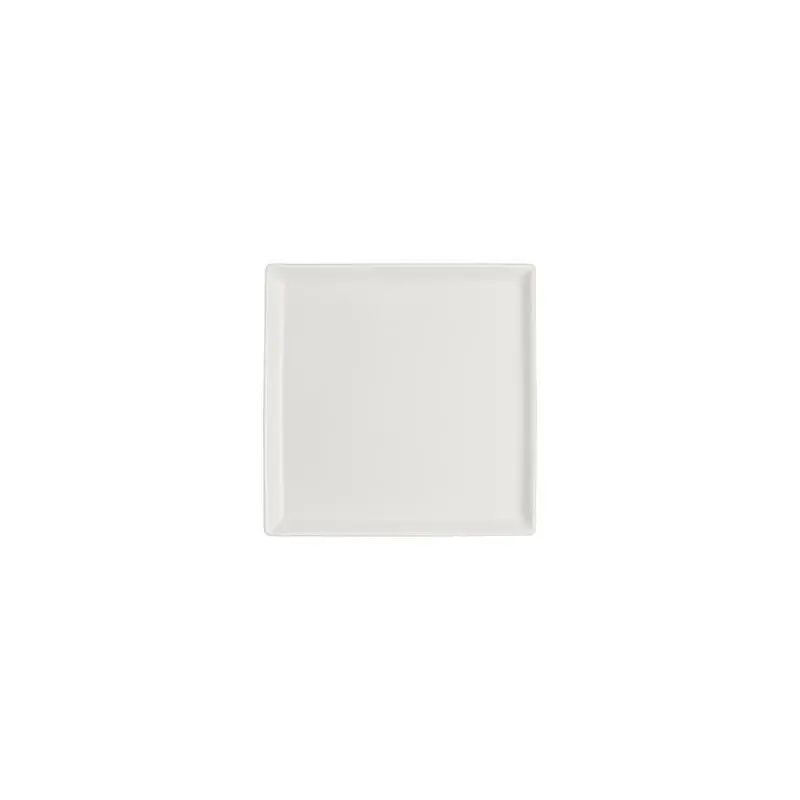 Rene Ozorio Fine China Square Tray 6 3/8 in White Album - Set of 12