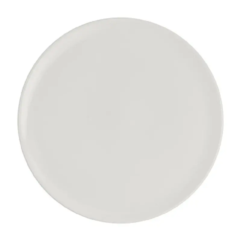 Rene Ozorio Fine China Round Elevation 6 1/8 in x 5/8 in White Album - Set of 12