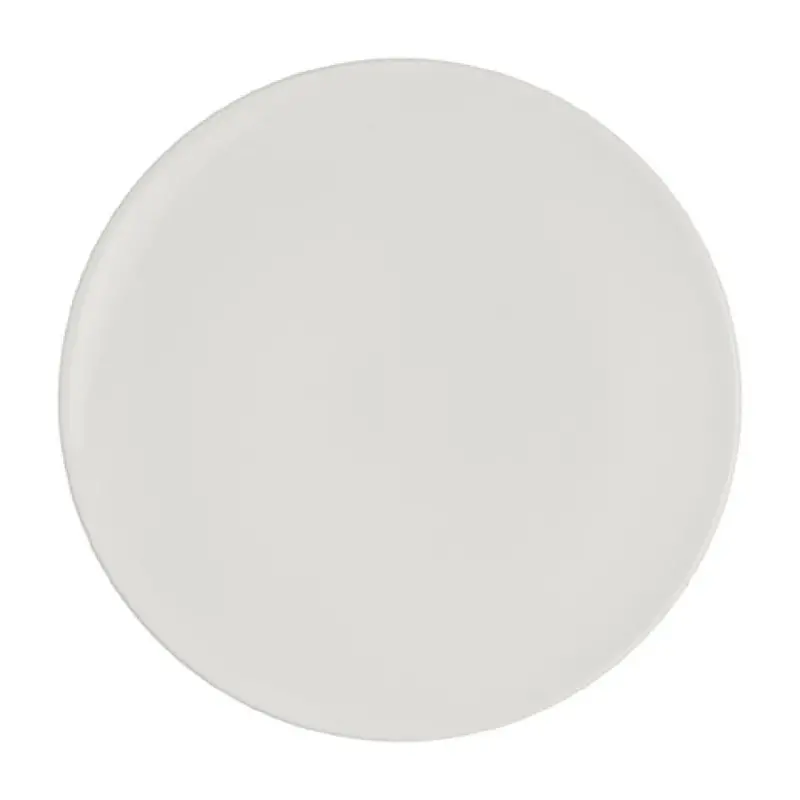 Rene Ozorio Fine China Round Elevation 8 3/4 in 5/8 in White Album - Set of 12