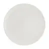 Rene Ozorio Fine China Round Elevation 10 1/4 in x 3/4 in White Album - Set of 12