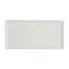 Rene Ozorio Fine China Rectangular Tray 9 3/8 in x 4 5/8 in x 3/4 in White Album - Set of 12