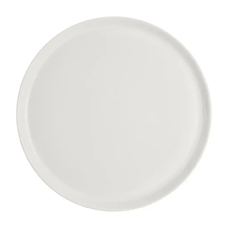 Rene Ozorio Fine China Round Tray 9 1/2 in White Album - Set of 12