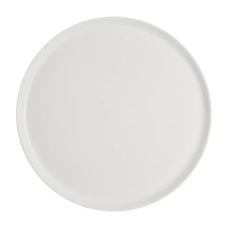 Rene Ozorio Fine China Round Tray 11 3/8 in White Album - Set of 12