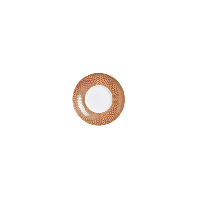 William Edwards Espresso Saucer Coupe 4 3/4 in (Fits And0112) Copper Mica And Grey Quanta - Set of 12