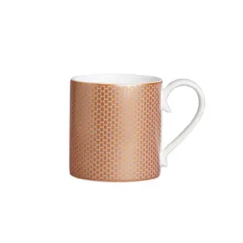 William Edwards Mug Coupe 5 in x 3 1/2 in (12 1/4 oz) Copper Mica And Grey Quanta - Set of 12