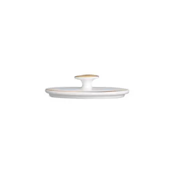 William Edwards Oval Covered Sugar Lid (Fits And0335) Copper Mica And Grey Quanta - Set of 12