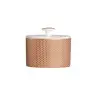 William Edwards Oval Sugar 4 in x 3 1/2 in (8 oz) Copper Mica And Grey Quanta - Set of 12