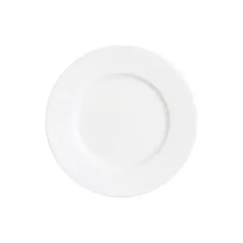 William Edwards Plate 8 3/4 in Raised White Quanta - Set of 12