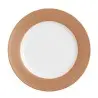William Edwards Plate 11 3/4 in Copper Mica And Grey Quanta - Set of 12