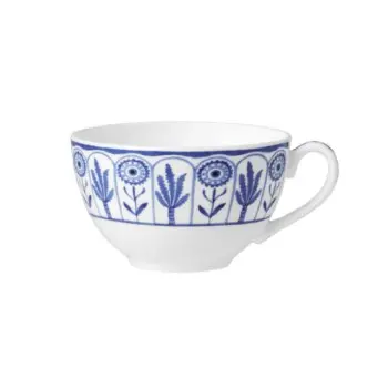 William Edwards Tea For One Cup 5 in x 2 1/2 in (9 oz) Sultans Garden Blue - Set of 12