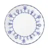 William Edwards Coupe Plate 10 1/2 in Sultans Garden Blue - Set of 12