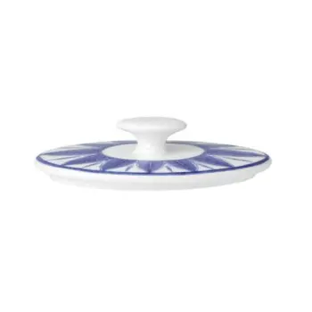 William Edwards Oval Covered Sugar Lid (Fits And0335) Sultans Garden Blue - Set of 12