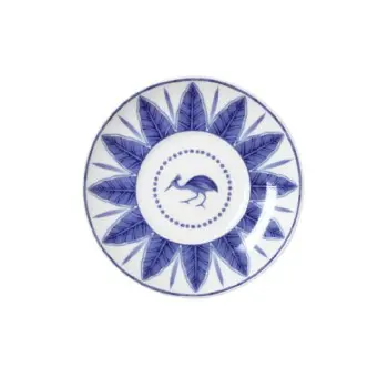 William Edwards Espresso Saucer Coupe 4 3/4 in (Fits And0112) Sultans Garden Blue - Set of 12