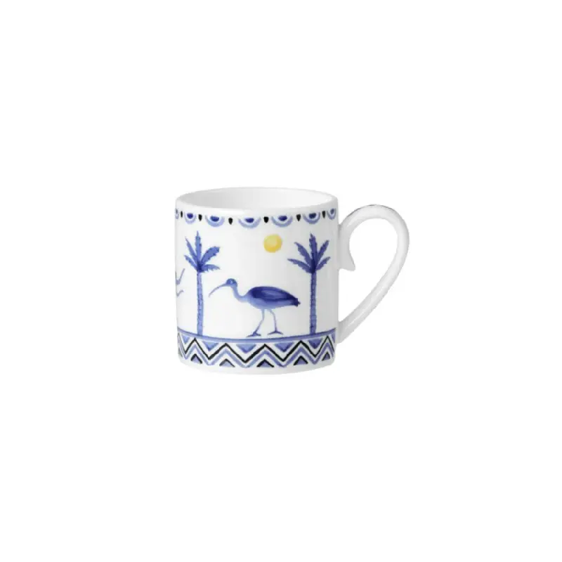 William Edwards Coffee Can 3 1/4 in x 2 1/4 in x 2 1/2 in (3 1/2 oz) Sultans Garden Blue - Set of 12 William Edwards Coffee Can 3 1/4 in x 2 1/4 in x 2 1/2 in (3 1/2 oz) Sultans Garden Blue - Set of 12