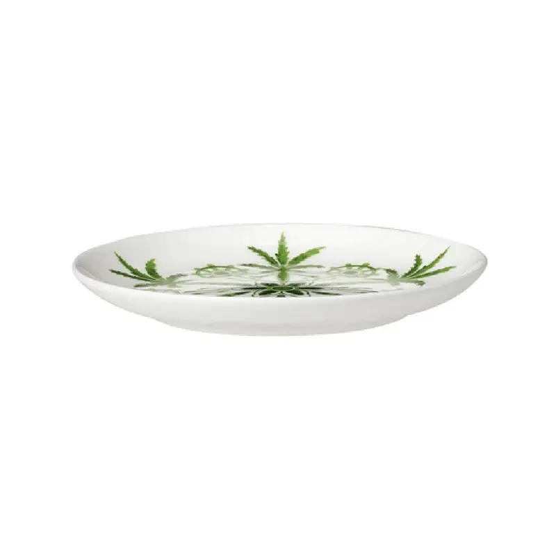 William Edwards Butter Dish Coupe 4 3/4 in Sultans Garden Green - Set of 24 William Edwards Butter Dish Coupe 4 3/4 in Sultans Garden Green - Set of 24