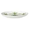 William Edwards Butter Dish Coupe 4 3/4 in Sultans Garden Green - Set of 24