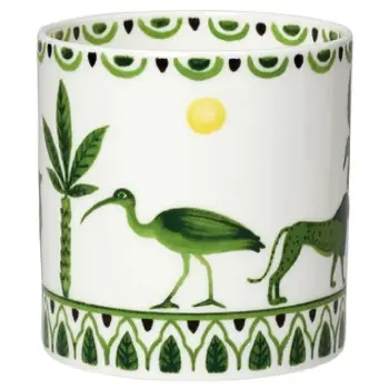 William Edwards Mug Coupe 5 in x 3 1/2 in (12 1/4 oz) Sultans Garden Green - Set of 12