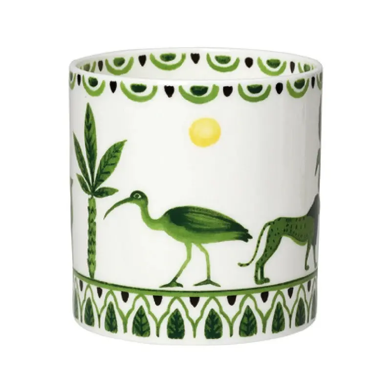 William Edwards Mug Coupe 5 in x 3 1/2 in (12 1/4 oz) Sultans Garden Green - Set of 12