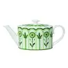 William Edwards 2 Cup Oval Teapot Lid (Fits And0337) Sultans Garden Green - Set of 6